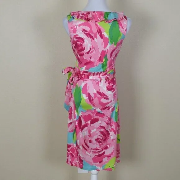 Lilly Pulitzer First Impressions Hayden Wrap Dress S - Picture 3 of 10